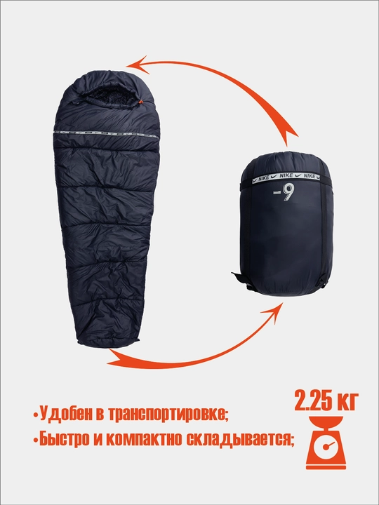 Спальный мешок туристический зимний, туристический спальник, туристический