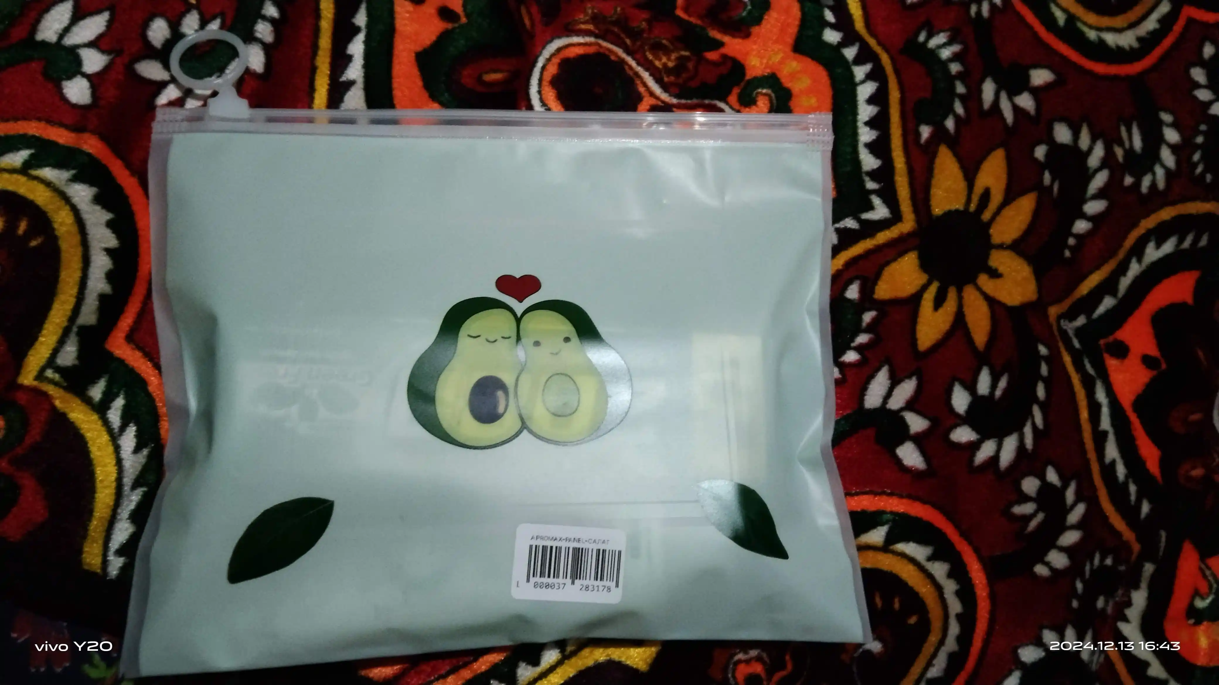 Kosmetik sumkasi "Kaktus", maktab va ofis uchun, A5