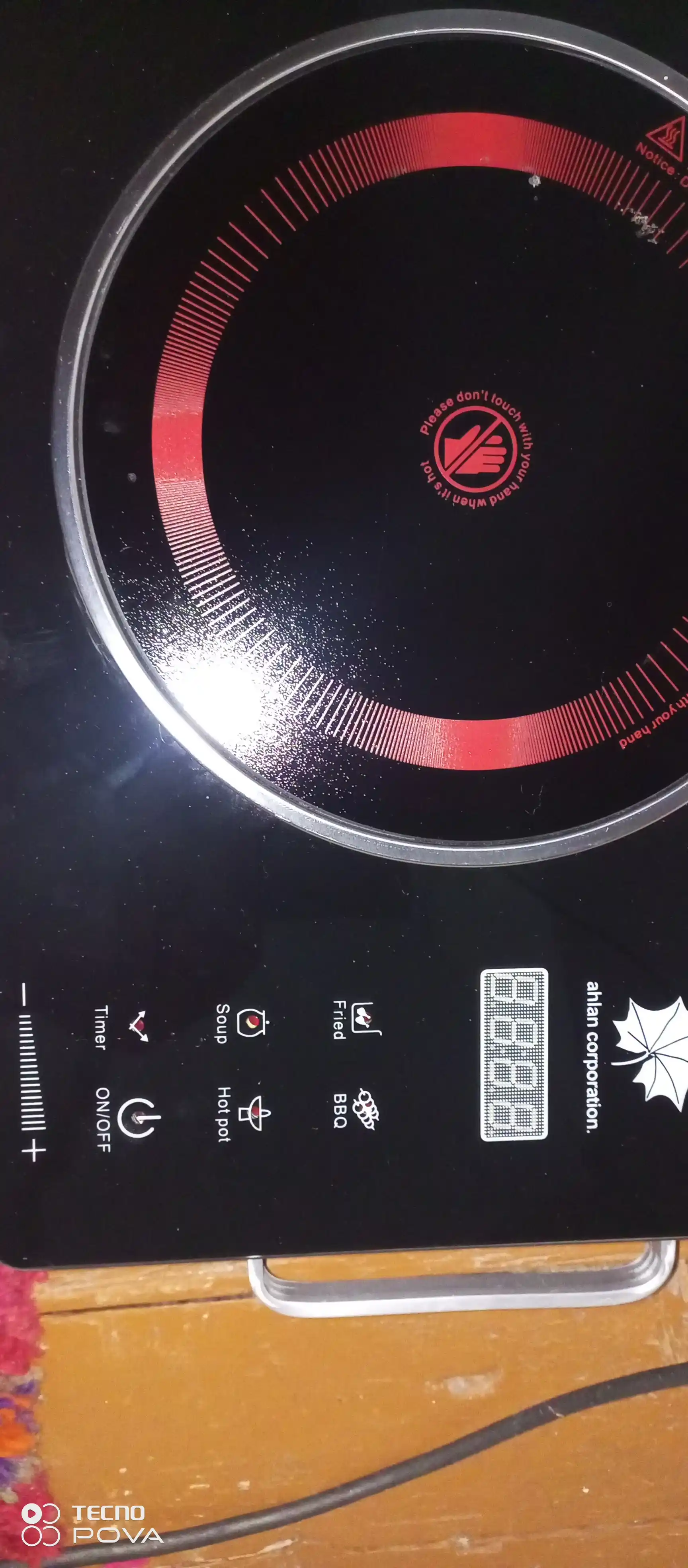 Elektr plita  2 komforkalik  stol usti plitasi , shisha keramika 3500 W