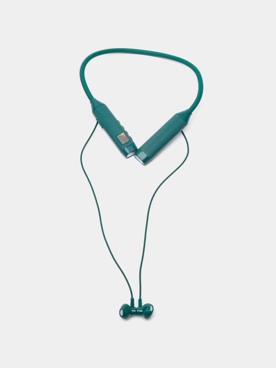 Simsiz sport minigarnituralari, bo'yin jantali, raqamli displey, Bluetooth BT-107, magnit
