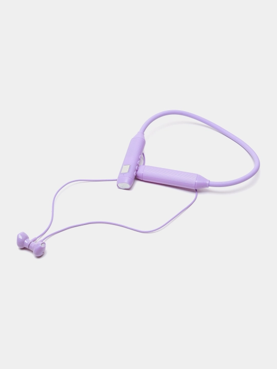 Simsiz sport minigarnituralari, bo'yin jantali, raqamli displey, Bluetooth BT-107, magnit