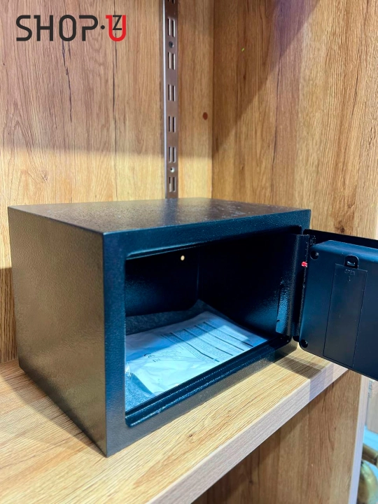 Uy va ofis uchun elektron seyf, metaldan, kaliti bilan, kod va parol o'rnatsa bo'ladi