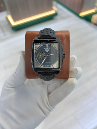 Мужские наручные часы, механические, кожаный ремешок — IWATCHE-0W00030-УГОЛЬН