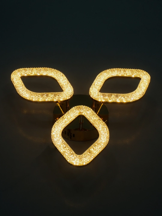 LED shift qandil, pultli yorug‘lik diodli qandil, 3 rejimli, kristalli, oshxona uchun