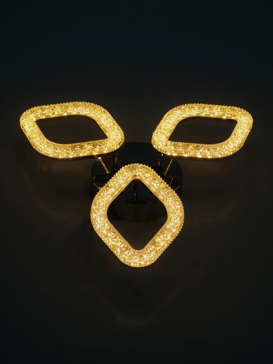 LED shift qandil, pultli yorug‘lik diodli qandil, 3 rejimli, kristalli, oshxona uchun