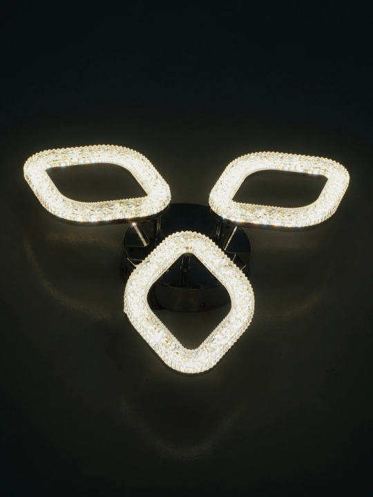LED shift qandil, pultli yorug‘lik diodli qandil, 3 rejimli, kristalli, oshxona uchun