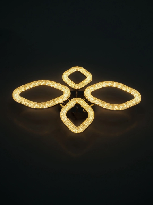 LED shift qandil, pultli yorug‘lik diodli qandil, 3 rejimli, kristalli, oshxona uchun