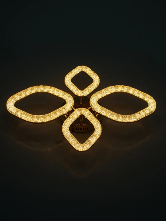 LED shift qandil, pultli yorug‘lik diodli qandil, 3 rejimli, kristalli, oshxona uchun