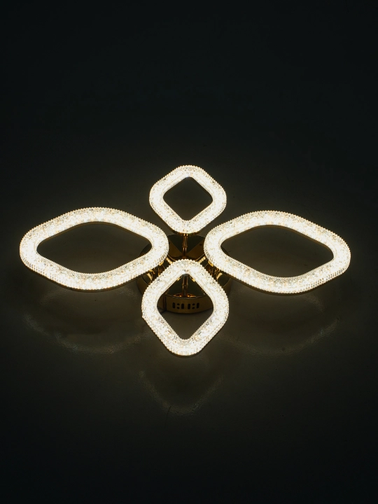 LED shift qandil, pultli yorug‘lik diodli qandil, 3 rejimli, kristalli, oshxona uchun