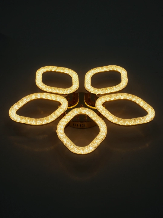 LED shift qandil, pultli yorug‘lik diodli qandil, 3 rejimli, kristalli, oshxona uchun