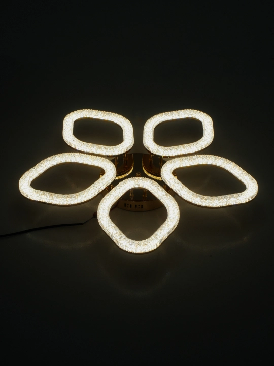 LED shift qandil, pultli yorug‘lik diodli qandil, 3 rejimli, kristalli, oshxona uchun