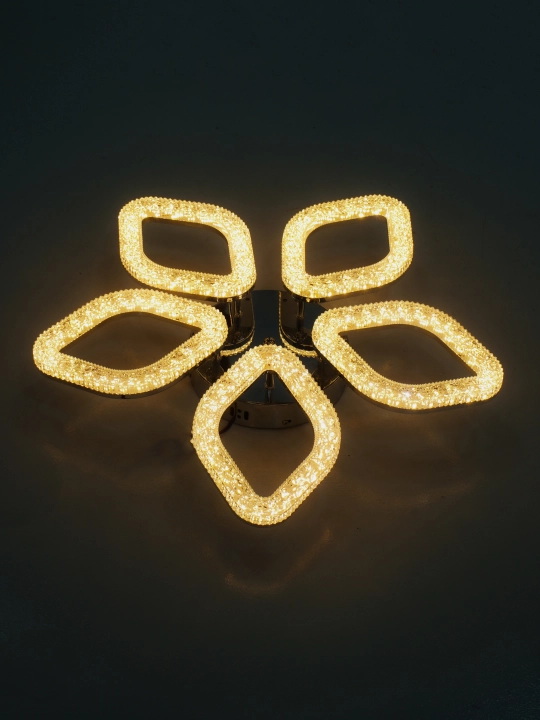LED shift qandil, pultli yorug‘lik diodli qandil, 3 rejimli, kristalli, oshxona uchun