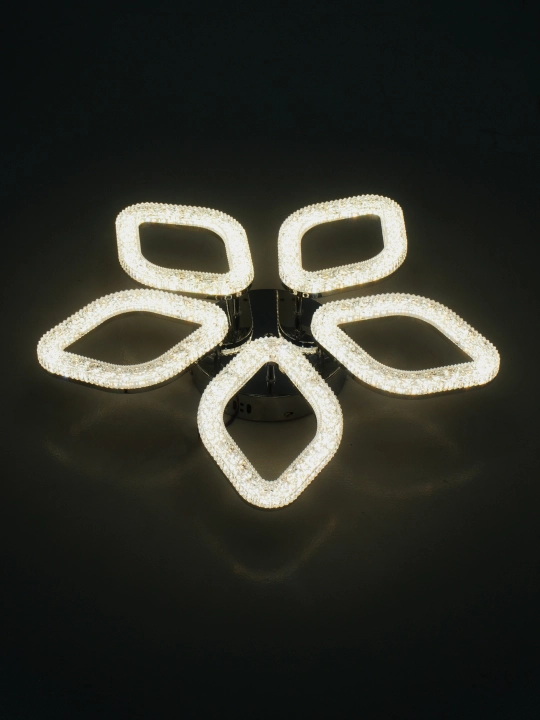 LED shift qandil, pultli yorug‘lik diodli qandil, 3 rejimli, kristalli, oshxona uchun