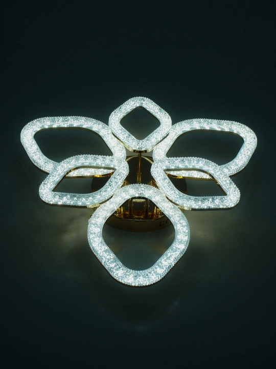 LED shift qandil, pultli yorug‘lik diodli qandil, 3 rejimli, kristalli, oshxona uchun