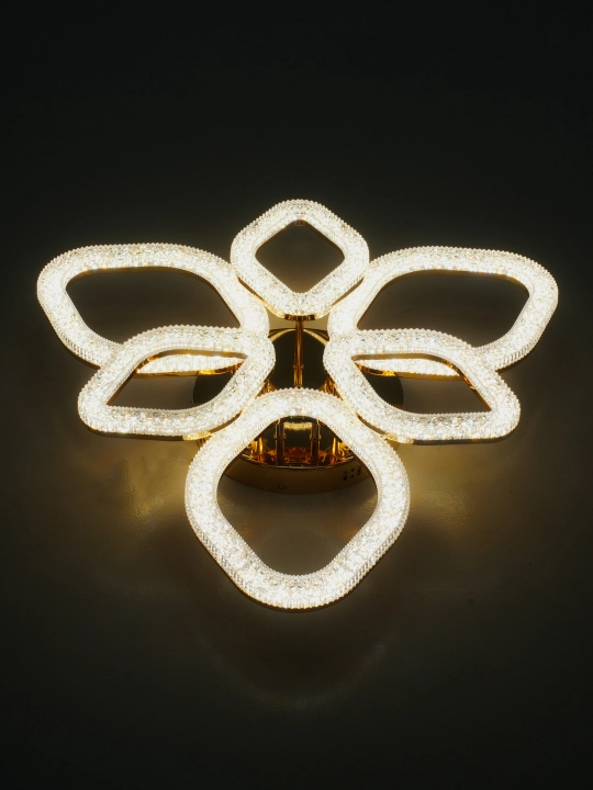 LED shift qandil, pultli yorug‘lik diodli qandil, 3 rejimli, kristalli, oshxona uchun