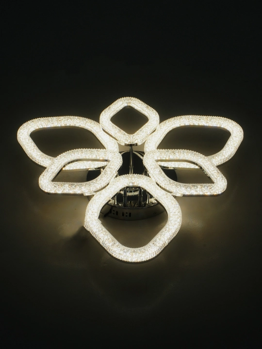LED shift qandil, pultli yorug‘lik diodli qandil, 3 rejimli, kristalli, oshxona uchun