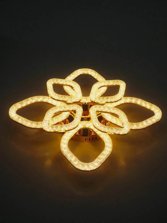 LED shift qandil, pultli yorug‘lik diodli qandil, 3 rejimli, kristalli, oshxona uchun