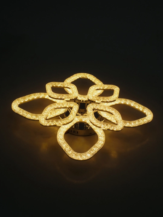 LED shift qandil, pultli yorug‘lik diodli qandil, 3 rejimli, kristalli, oshxona uchun