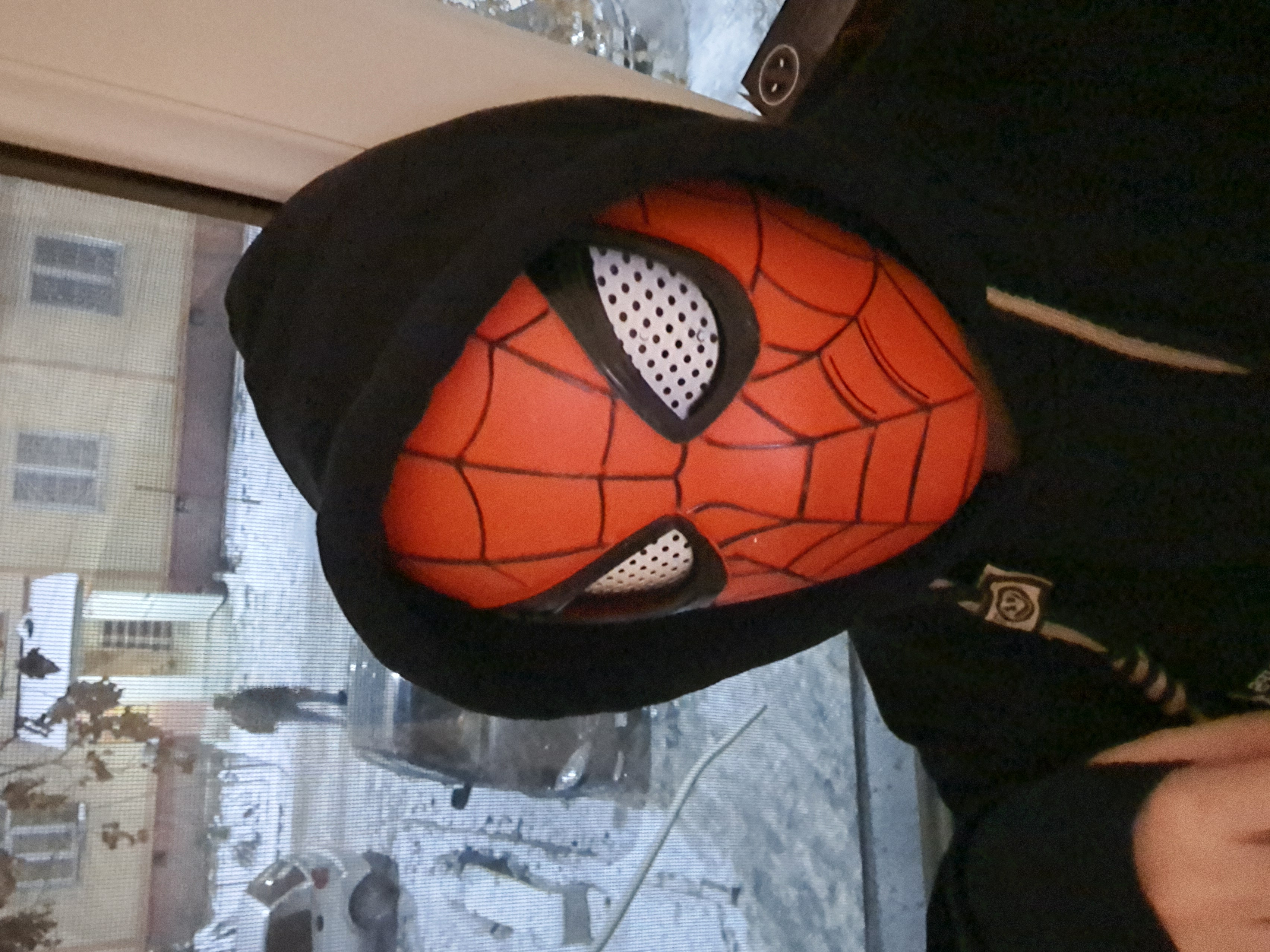 Набор с маской Человека Паука, моргающая маска, Spider Man, костюм, футболка, супергерой