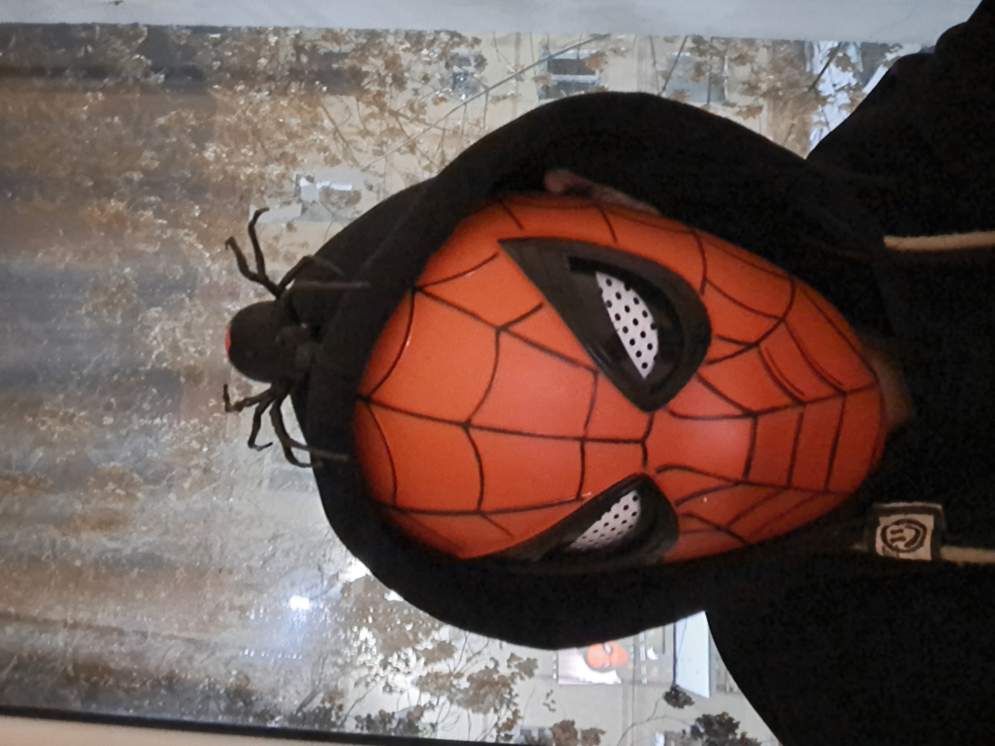 Набор с маской Человека Паука, моргающая маска, Spider Man, костюм, футболка, супергерой