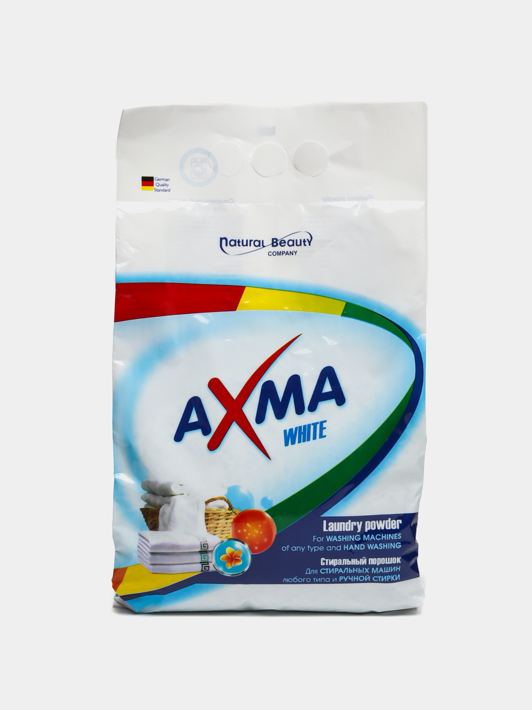 Порошок для стирки АХМА, для белого белья, 2 кг