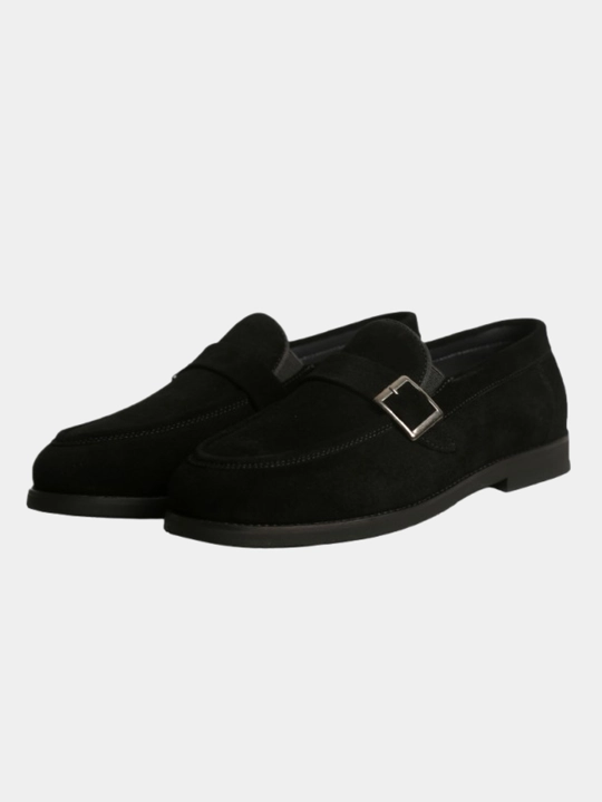 Классические мокасины для мужчин, натуральный замш, 39 - 44 черный