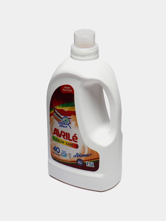 Гель для стирки цветного белья Avrile Color Save, 1,5 л, 40 стирок*
