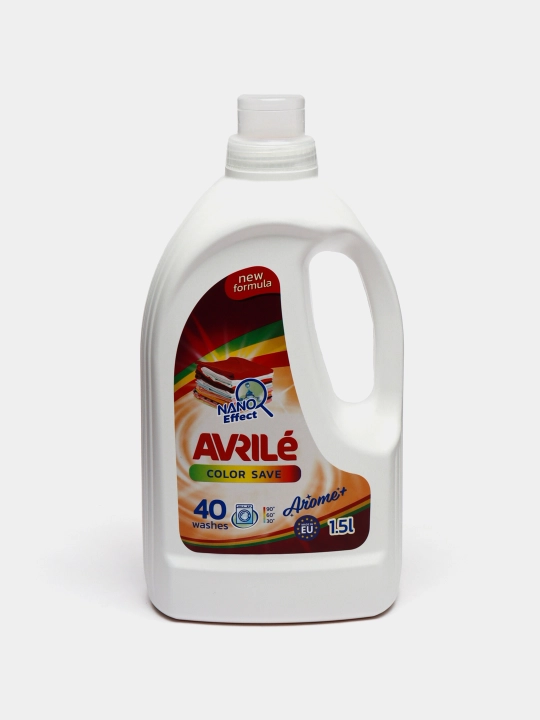 Гель для стирки цветного белья Avrile Color Save, 1,5 л, 40 стирок*