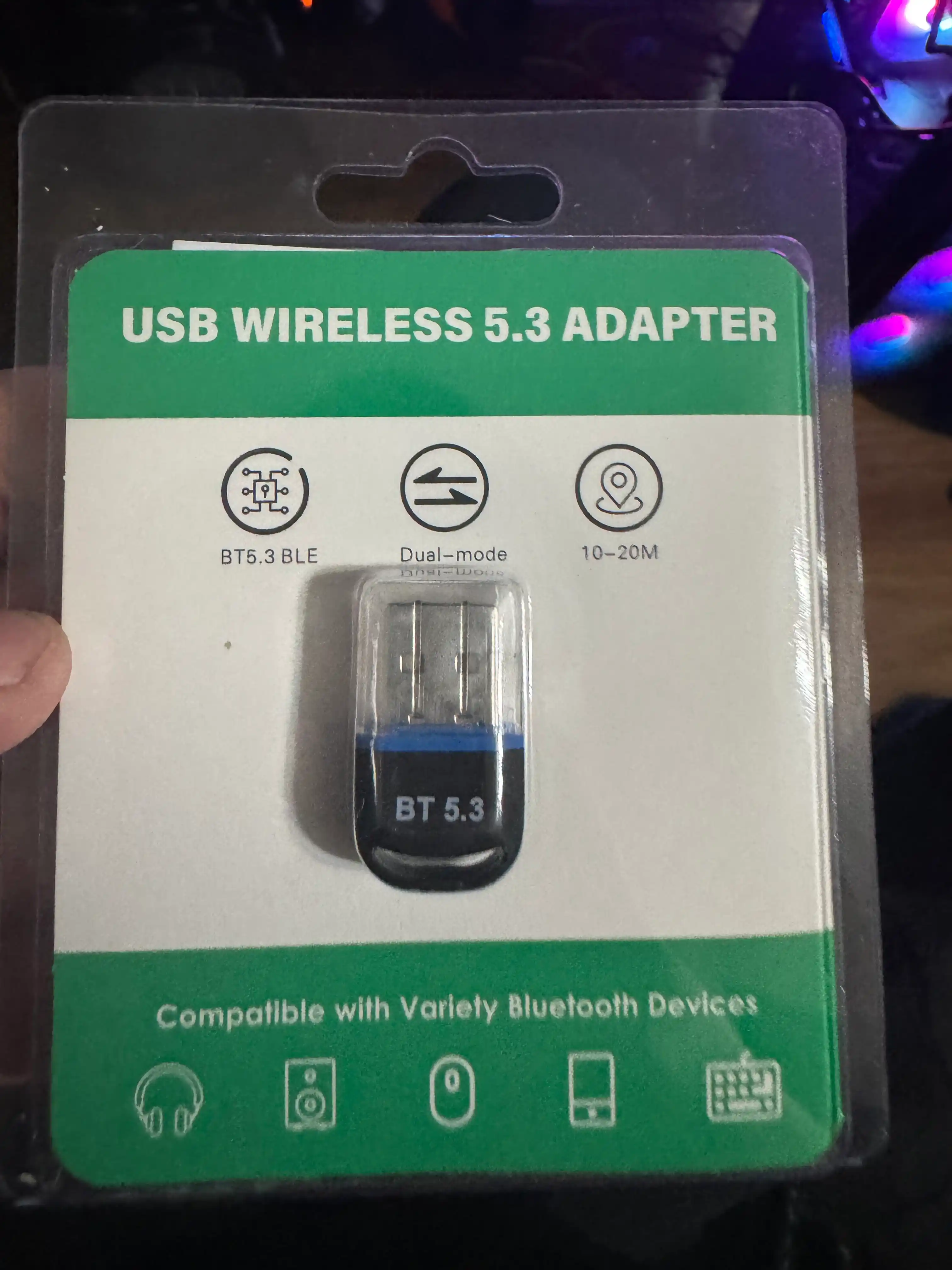 Bluetooth USB адаптер 5.3 — для ПК, колонок, наушников, геймпадов | Быстрый и стабильный