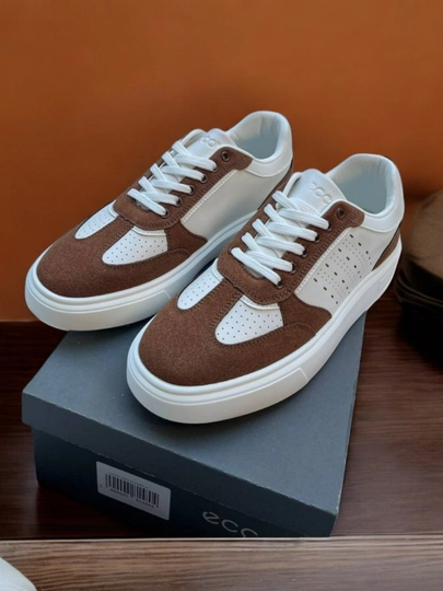 Кроссовки мужские, демисезонние, кожаные, ECCO, размеры 39 - 44