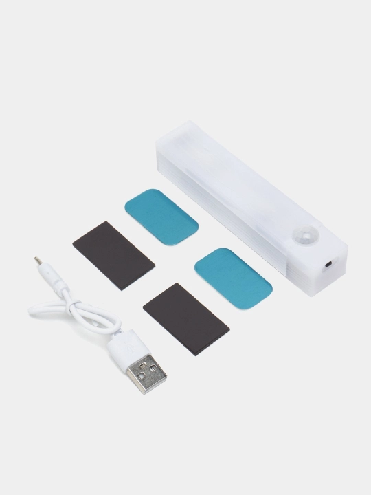 Magnit harakat sensorli chiroq, 3 rejim, USB zaryadlash bilan simsiz tungi chiroq