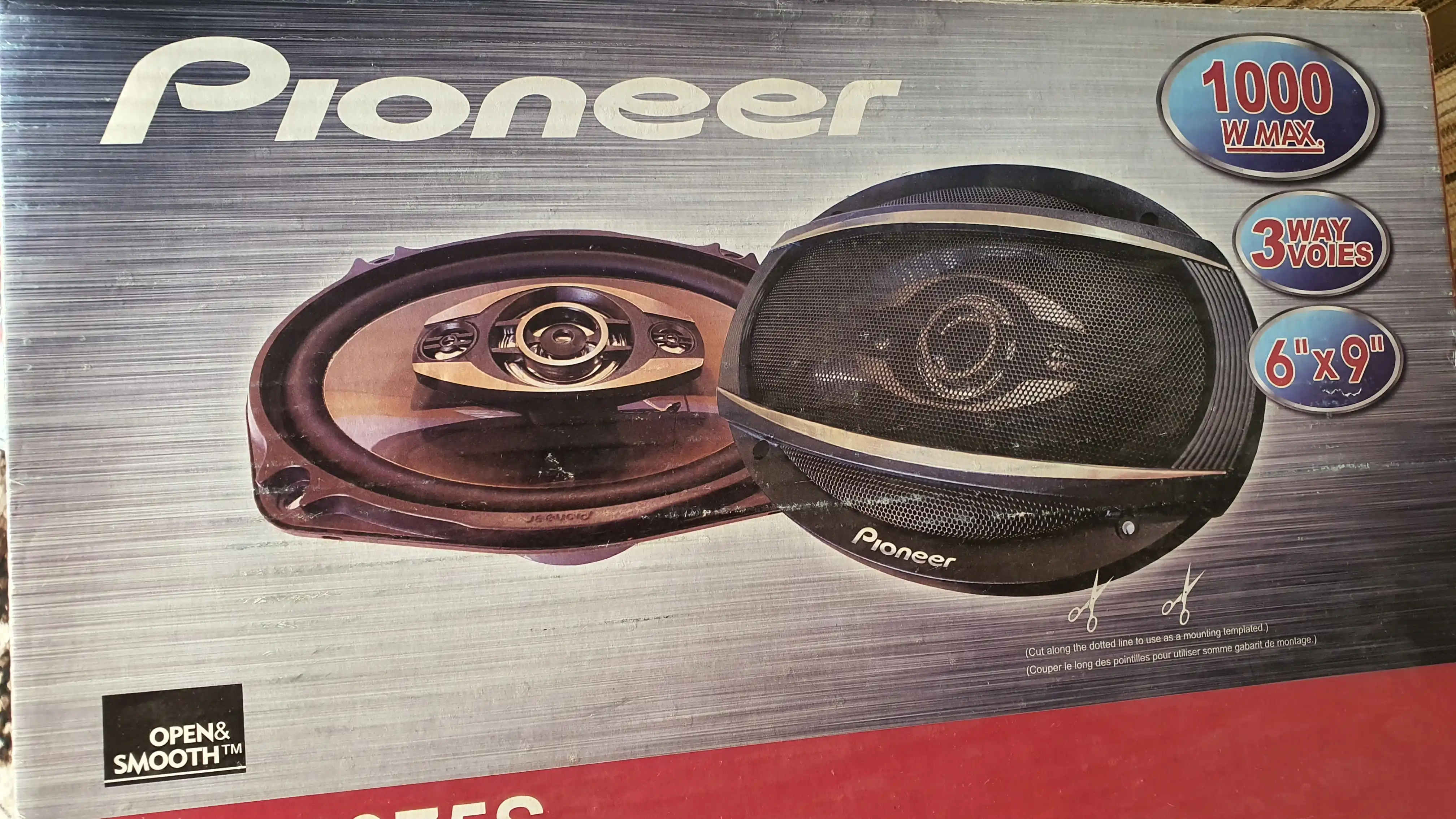 Колонки для автомобилей, Pioneer 1000 W, чистый звук и большой магнит