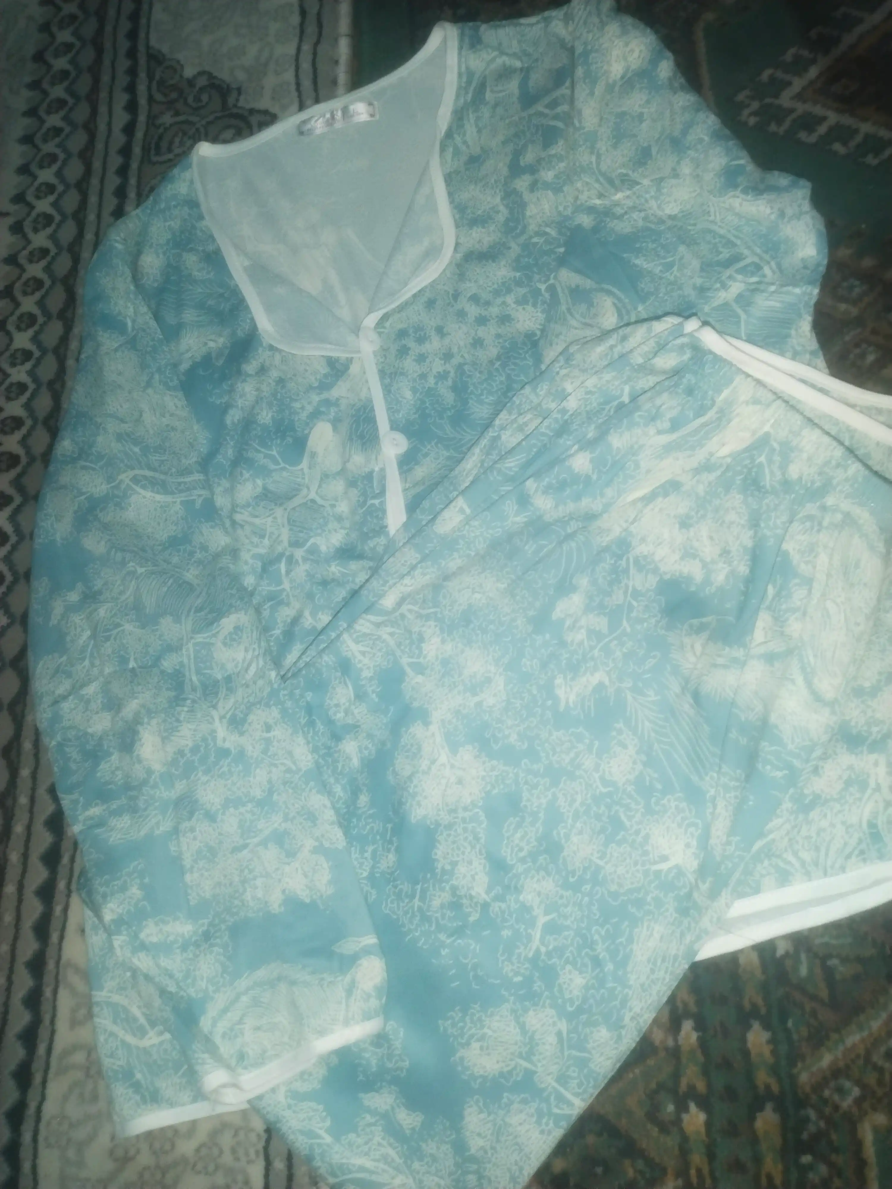 Ayollar pijamasi, 5 xil rangli, bahor uchun