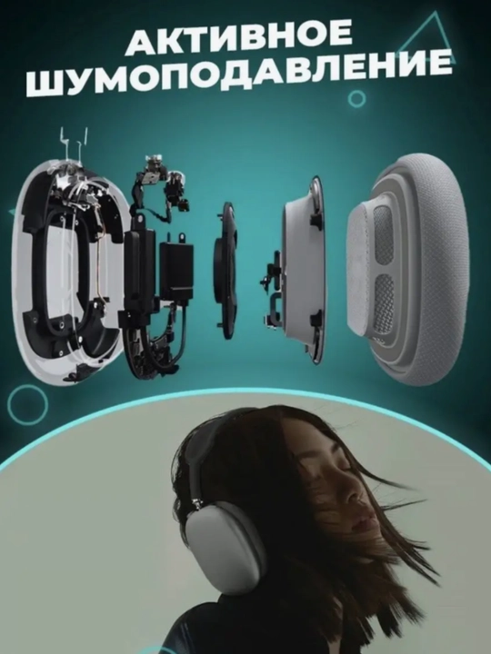 Simsiz Bluetooth quloqchinlar P9, to‘liq o‘lchamli, mikrofonli