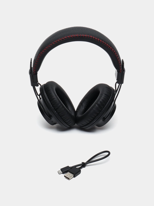 Naushnik NIA S3000, simsiz Bluetooth quloqchin, mikrofonli, FM radio, MicroSD, AUX