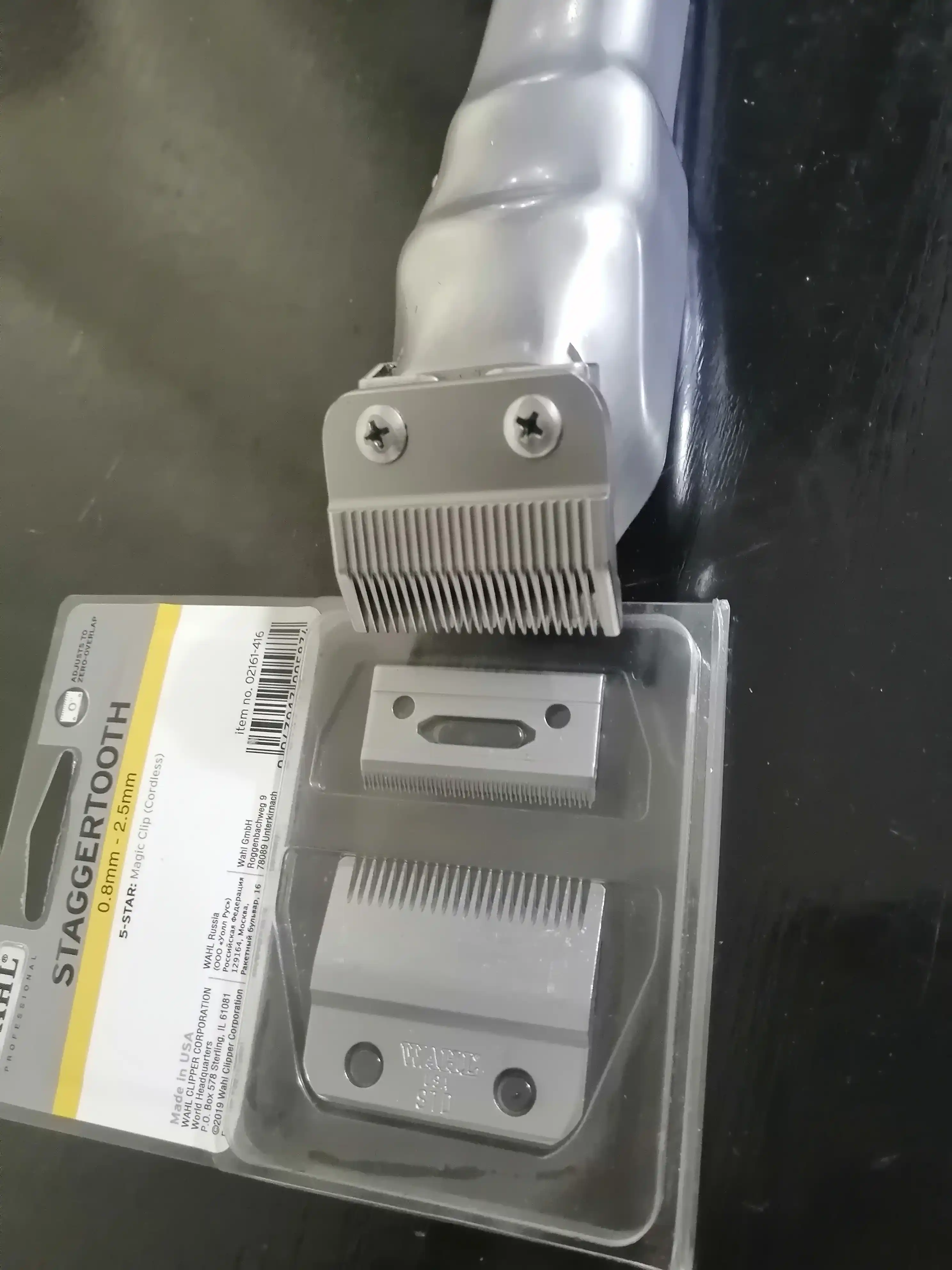 Wahl Staggertooth Blade 02161-416, Magic Clip Simsiz mashinkalari uchun 08148, 0.8-2.5 mm