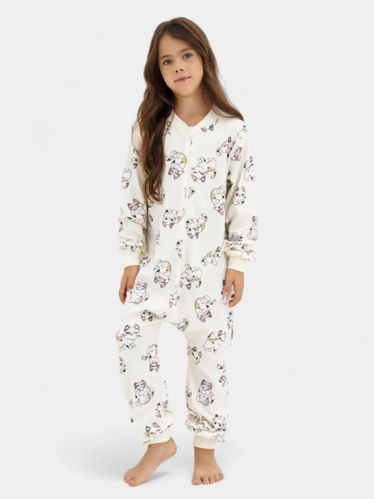 Kogankids kombinezon pijama, 100% paxta