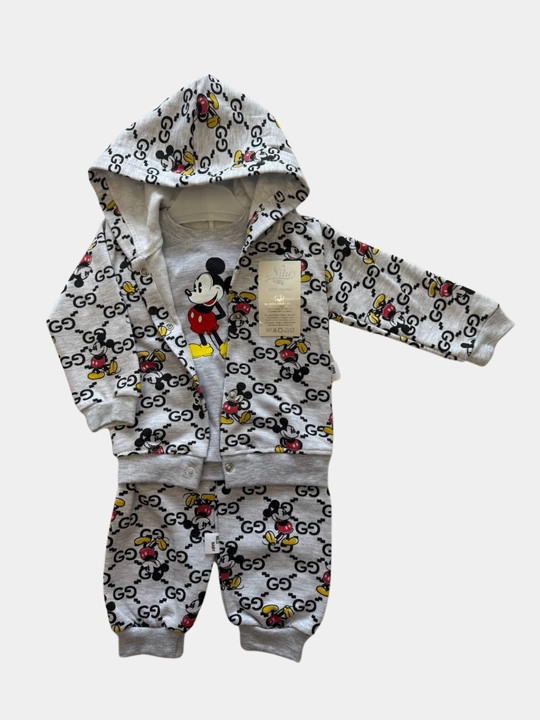 Ogil bolalar va qizlar uchun pijama kastyum 3da,1 Mickey Mouse 5 xil rangda bolalar kiyimi