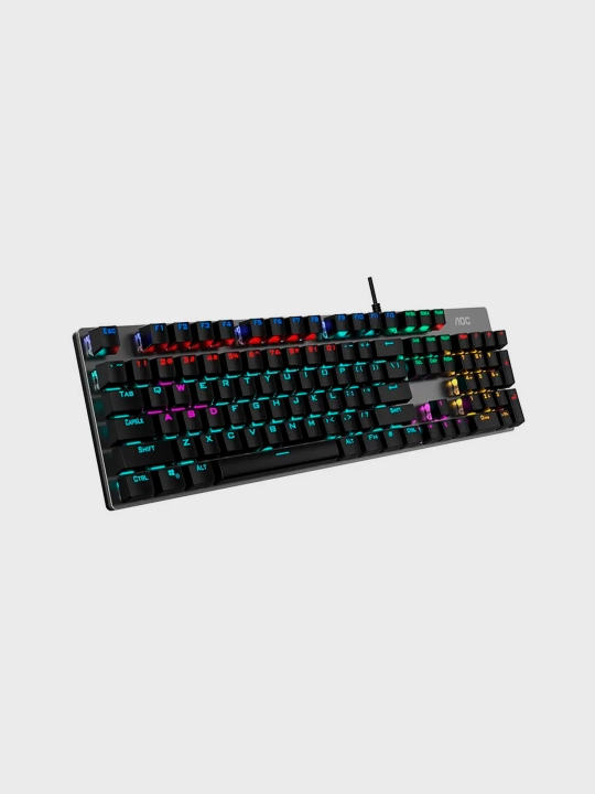 Mexanik o'yin klaviaturasi AOC GK410, RGB yoritgichli