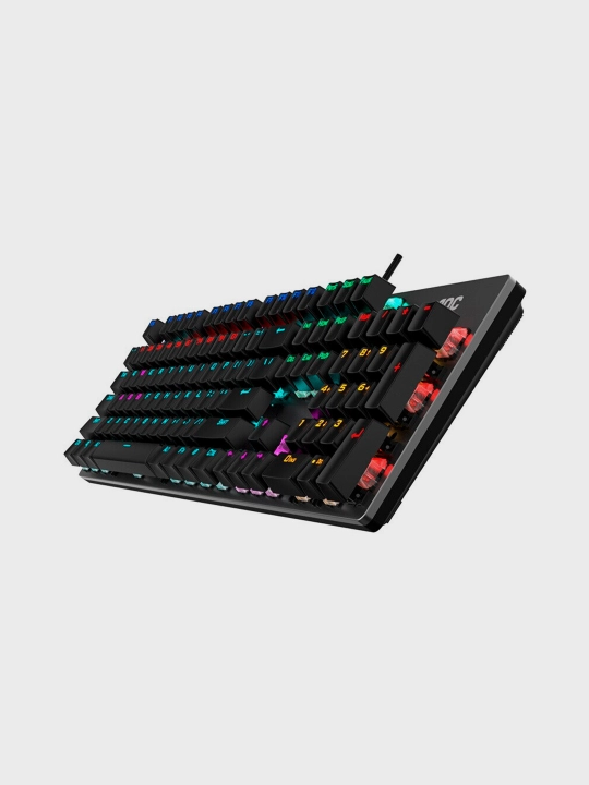 Mexanik o'yin klaviaturasi AOC GK410, RGB yoritgichli