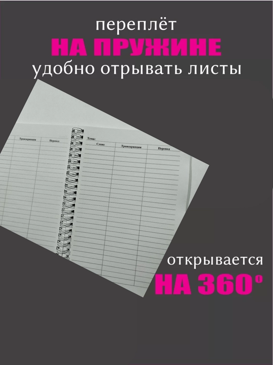 Словарь для записи иностранных английских слов