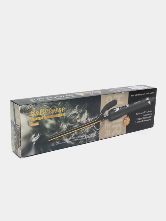 Afro jingalak sochlar uchun BaByverse BA-400 professional soch turmagi, keramik qoplamali