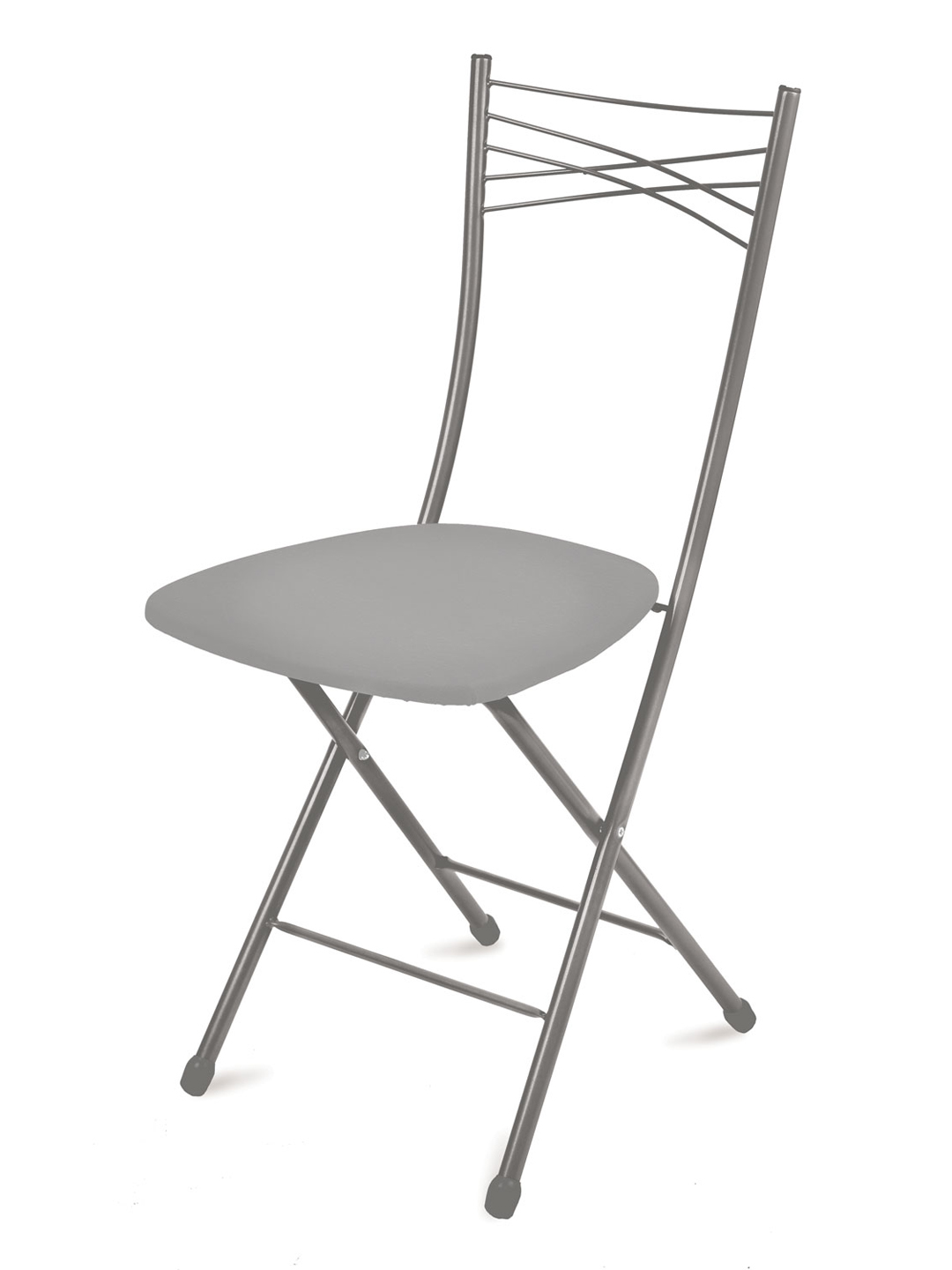 Yigiladigan stul Nika, yumshoq orindiq, metall karkas, ergonomik suyanchiq, 100 kg gacha