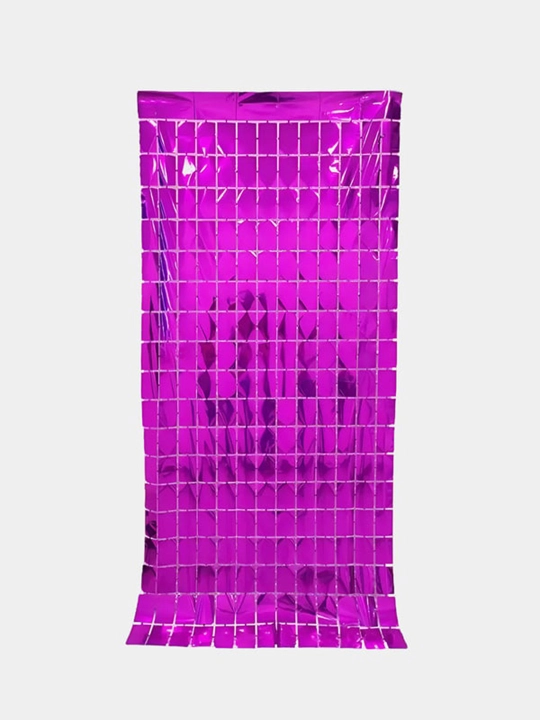 Folga materialidan katta kvadrat pardalar, tugilgan kun va dekoratsiyasi fotozonai 2x1 m