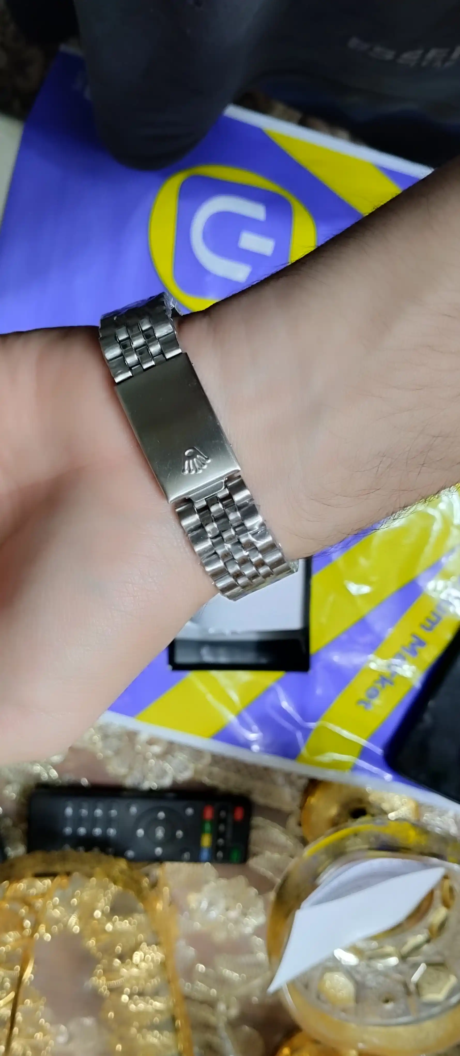 Erkaklar qo'l soati Datejust, kvarts mexanizmli, sovg'a qutisida