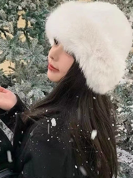 Kuz-qish mavsumi uchun issiq, kalta, mo‘ynali boyarka ayollar estetik qalpog‘i