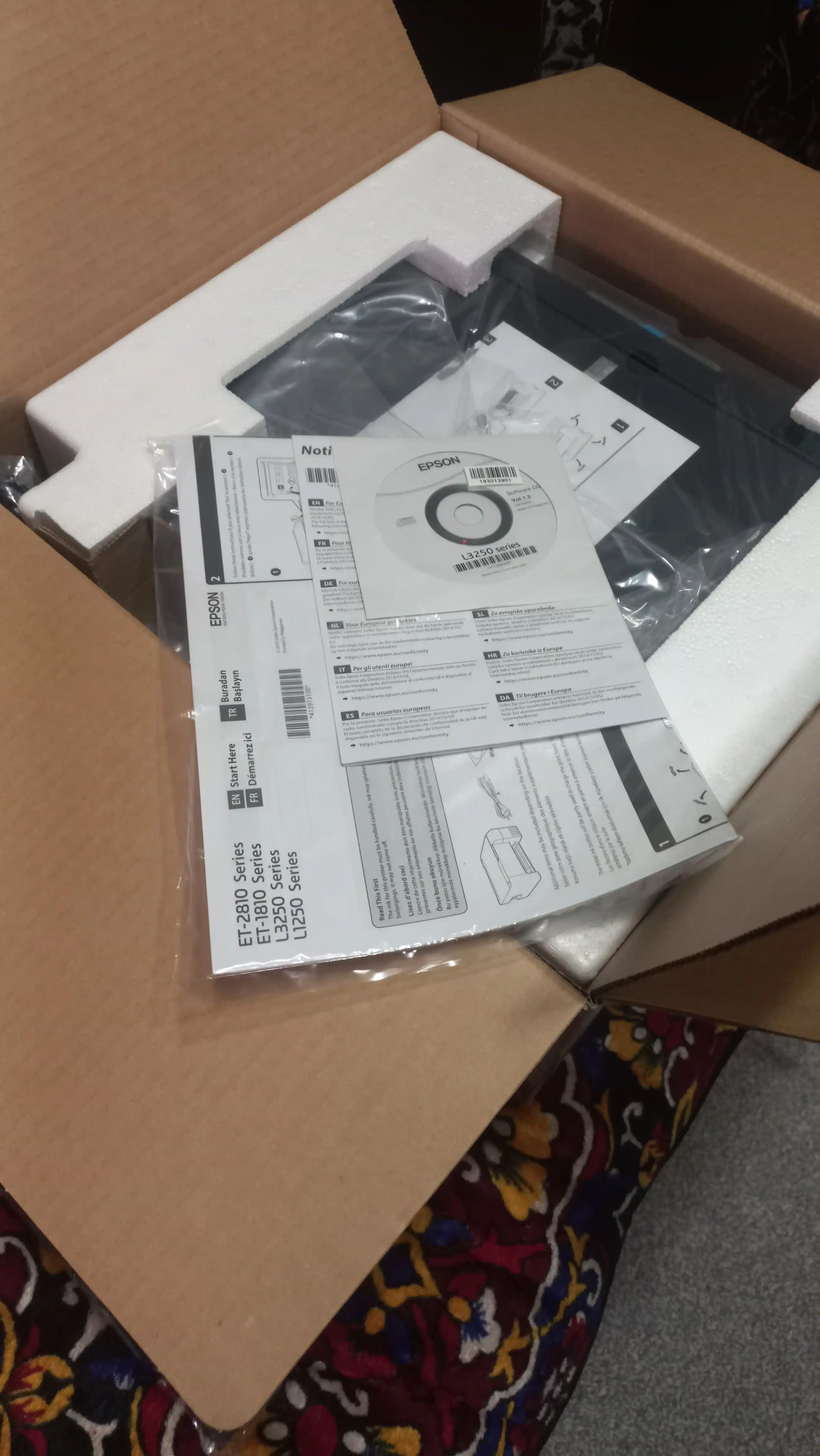 Printer EcoTank Epson L3250, rangli, Wi-Fi, 3 tasi 1 da