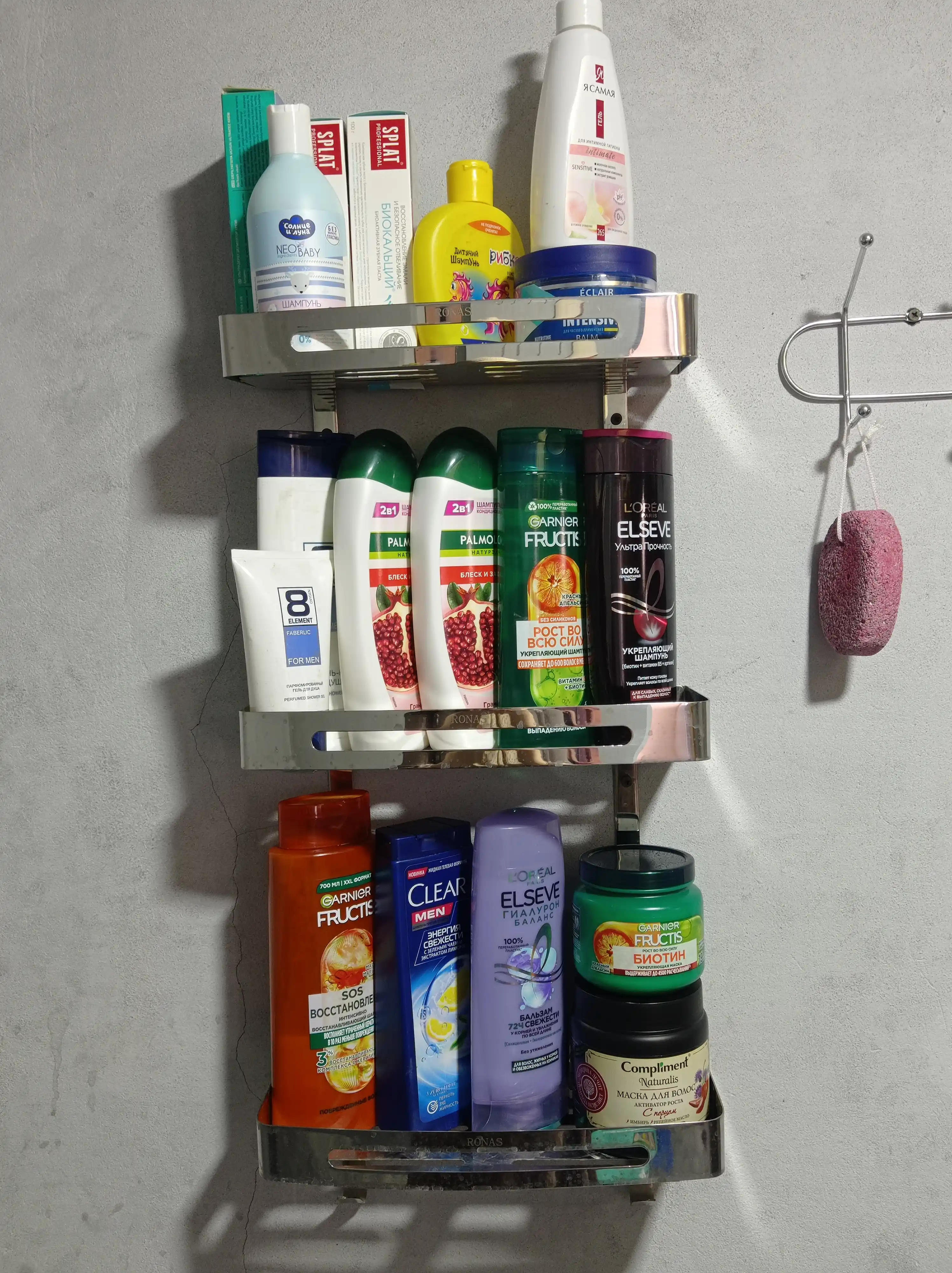 Kuchaytiruvchi shampun Fructis Growth to'liq quvvatda Qizil Apelsin, 400 ml