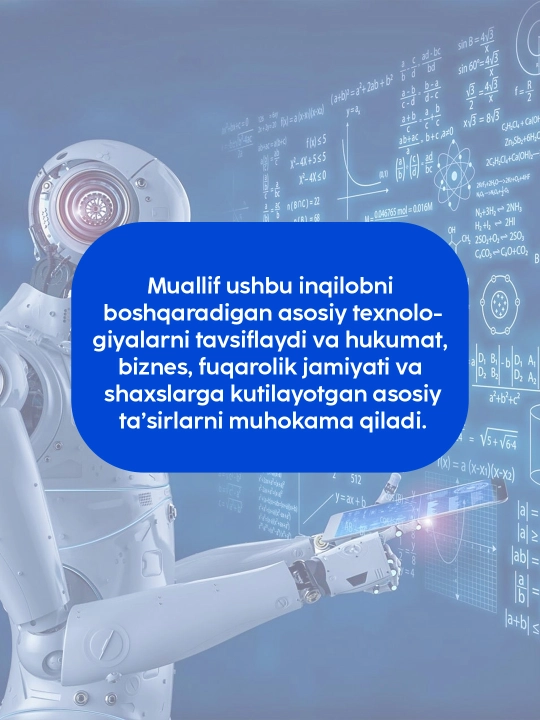 Kitob Klaus Shvab, to‘rtinchi sanoat inqilobi, sun’iy intellekt, iqtisodiyot, texnologiya