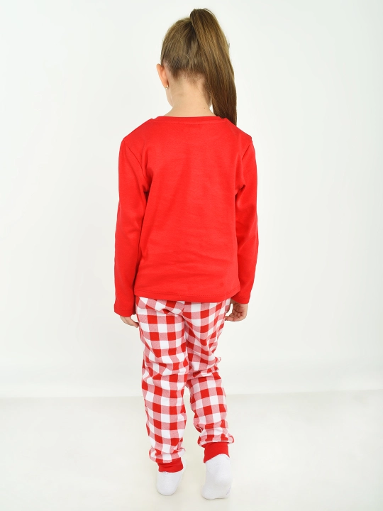 Bolalar o'g'il qizlar uchun uzun yengli bosma shimlar pijama to'plami